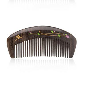 SOLD SOLD 3/$25 🏷️  Engraved Hair Comb Wood Pocket Size Travel comb Unique Comb
